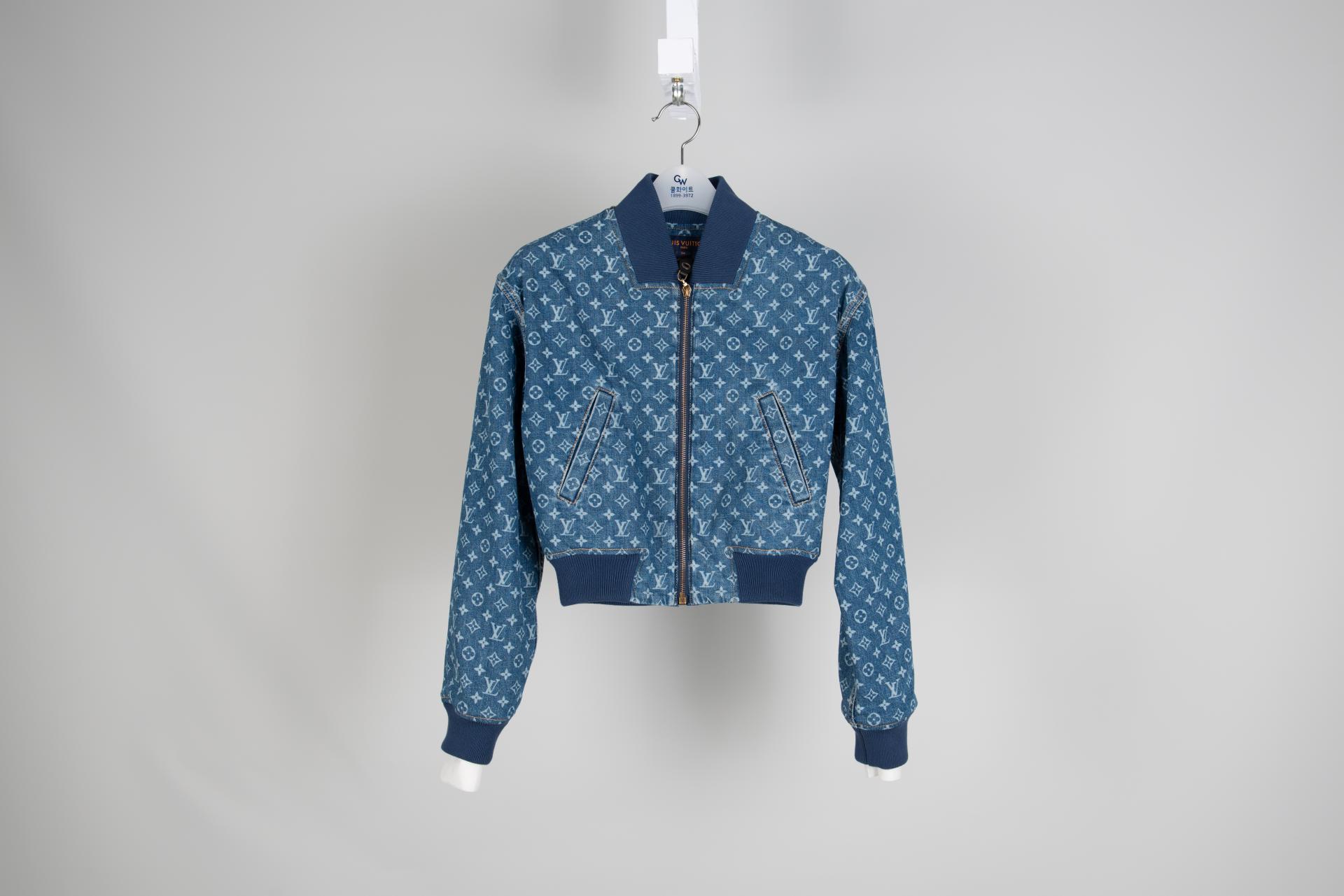 의류클리닝 이미지: [Louis vuitton 루이비통] 모노그램 데님 보머 재킷